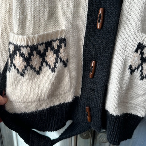 The Great. Geo Fair Isle Alpaca Blend Cardigan Size 0 (XS) - Picture 12 of 14